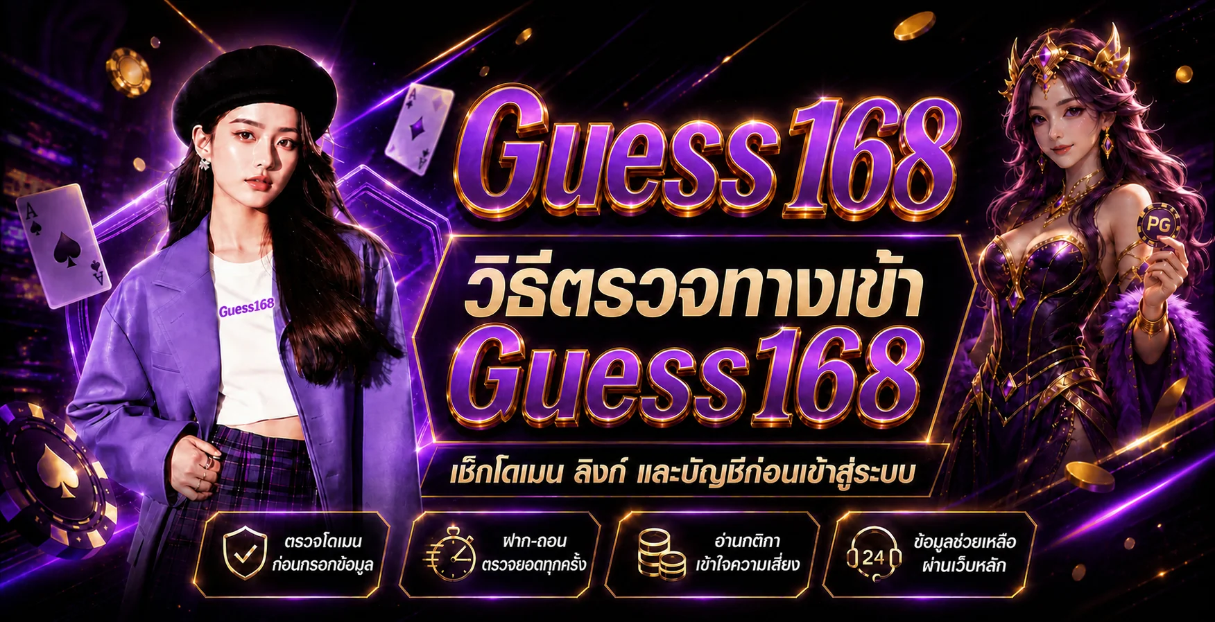 Guess168 วิธีตรวจทางเข้าและล็อกอินให้ปลอดภัย